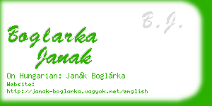 boglarka janak business card
